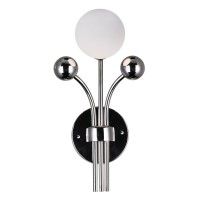 1 Light Wall Light With Polished Nickel Finish