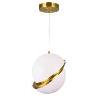 1 Light Mini Pendant With Brass Finish