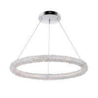 Led Chandelier With Chrome Finish