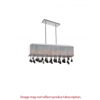 14 Light Drum Shade Chandelier With Chrome Finish