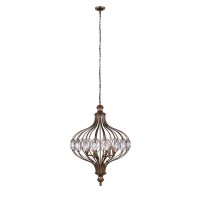 3 Light Chandelier With Antique Bronze Finish