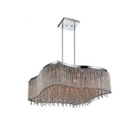 16 Light Drum Shade Chandelier With Chrome Finish