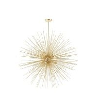 14 Light Chandelier With Gold Leaf Finish