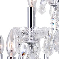 33 Light Up Chandelier With Chrome Finish