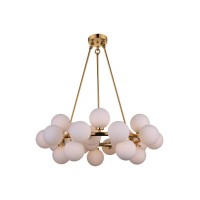 25 Light Chandelier With Satin Gold Finish