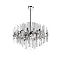 10 Light Chandelier With Polished Nickel Finish