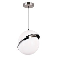 1 Light Mini Pendant With Polished Nickel Finish