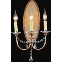 3 Light Wall Sconce With Oxidized Bronze Finish