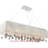 14 Light Drum Shade Chandelier With Chrome Finish