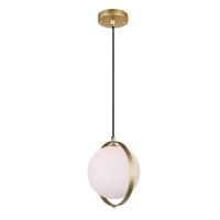 1 Light Mini Pendant With Brass Finish