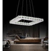 Led Chandelier With Chrome Finish