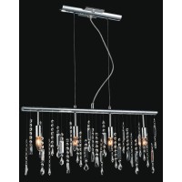 4 Light Down Chandelier With Chrome Finish