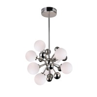 8 Light Chandelier With Polished Nickel Finish