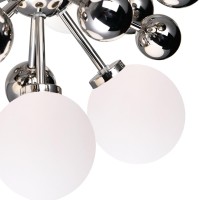 8 Light Chandelier With Polished Nickel Finish