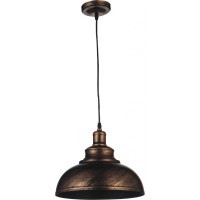 1 Light Down Pendant With Antique Copper Finish