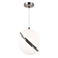 1 Light Pendant With Polished Nickel Finish