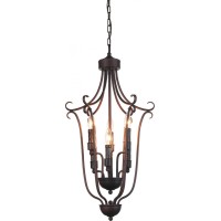 9 Light Up Chandelier With Oil Rubbed Brown Finish