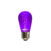 Vickerman 11S14 Faceted Led Purple Lamp E26 10/Box - Xleds16-10