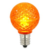 Vickerman G30 Faceted Led Orange Bulb E12 25/Box - Xledg38-25