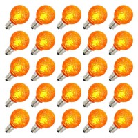 Vickerman G30 Faceted Led Orange Bulb E12 25/Box - Xledg38-25