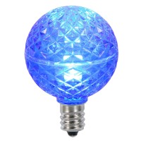 Vickerman G40 Faceted Led Blue Bulb E12 .38W 25/Bx - Xledg42-25