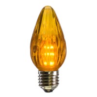 Vickerman F15 Gold Plastic Led Flame Bulb 25/Box - Xledf17-25