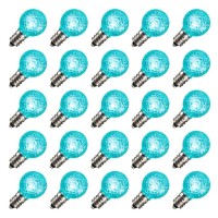 Vickerman G30 Faceted Led Teal Bulb E12 .38W 25/Bx - Xledg3L-25