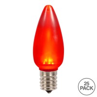 Vickerman C9 Ceramic Led Red Twinkle Bulb 25/Box - Xledsc93T-25