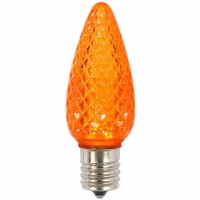 Vickerman C9 Faceted Led Orange Bulb .45W 25/Box - Xledc98-25