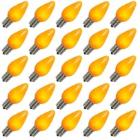 Vickerman C7 Ceramic Led Yellow Twinkle Bulb 25/Bx - Xledsc77T-25