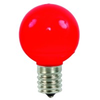 Vickerman G50 Red Ceramic Ledbulb E17 .96W 25/Box - Xledcg53-25