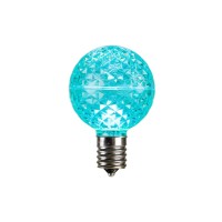 Vickerman G50 Faceted Led Teal Bulb E17 .45W 10/Bx - Xled17G5L-10