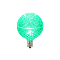 Vickerman G50 Faceted Led Green Bulb E12 .38W 10Bx - Xledg54-10