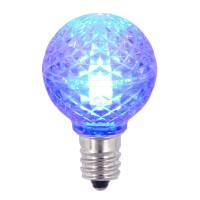 Vickerman G30 Faceted Led Blue Bulb E12 .38W 25/Bx - Xledg32-25