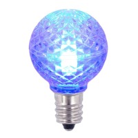 Vickerman G30 Faceted Led Blue Bulb E12 .38W 25/Bx - Xledg32-25