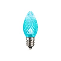 Vickerman C7 Faceted Led Teal Bulb .96W 25/Box - Xledc7L-25