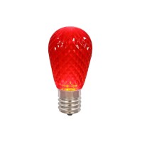 Vickerman 11S14 Faceted Led Red Lamp E26 .96W 10/B - Xleds13-10