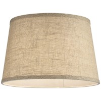 Natural Fine Burlap Small Drum Lamp Shade 10