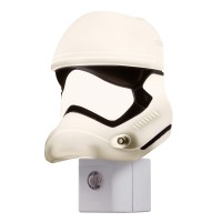 Star Wars Mini Stormtrooper Led Night Light, Collectors Edition, Plug-In, Dusk-To-Dawn Sensor, Disney, Ideal For Bedroom, Bathroom, Nursery, 44608