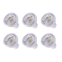 Gu10 Led Bulbs Mr16 Gu10 Base 3W(Equivalent To 25W Halogen Bulbs Replacement) Cool White 6000K Led Spotlight Bulbs,Non-Dimmable,40 Beam Angle,6Pack