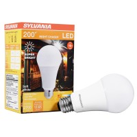 Sylvania Night Chaser Led A21 Light Bulb, 200W Equivalent, Efficient 22W, 10 Year, Non-Dimmable, Super Bright 3000 Lumen, Soft White - 1 Pack (40584)