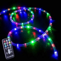 Sterno Home 1193818 18 Foot Led Color Changing Rope Remote Decorative Patio Lighting, Assorted