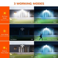 Jjc 4000Lm Led Security Lights,Motion Sensor Flood Light Outdoor,40W(350W Equiv.),Ip65 Waterproof,5000K-Daylight White Etl Listed Outdoor Lighting For Garage Garden Porch White (Not Solar Powered)