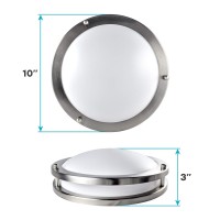 Luxrite 10 Inch Led Flush Mount Ceiling Light, Cct Color Temperature Selectable 2700K | 3000K | 3500K | 4000K | 5000K, Dimmable Ceiling Light Fixture, 14W, 1050 Lumens, Energy Star, Etl Listed