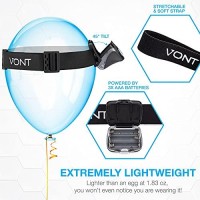 Vont Led Headlamp [Batteries Included, 2 Pack] Ipx5 Waterproof, With Red Light, 7 Modes, Head Lamp, For Running, Camping, Hiking, Fishing, Jogging, Headlight Headlamps For Adults & Kids