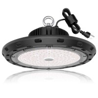 Vcmag Ufo Led High Bay Light 150W 21 000Lm 5000K Daylight 600W Hidhps Equivalent With Us Plug 5 Cable Led Warehouse Lights Com