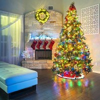 Xunxmas 109Ft 300 Led Christmas String Lights Indoor Outdoor, 8 Modes Christmas Tree Lights, Connectable Waterproof Twinkle Fairy Lights For Bedroom Party Patio Christmas Tree Decor(Colorful)