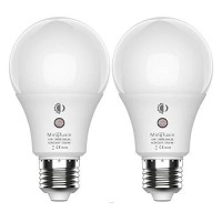 Mingfuxin Dusk To Dawn Light Bulbs 75W Equivalent, Auto On/Off Sensor Porch Light, Led Light Bulbs Smart Sensor Lighting Lamp 10W E26/E27 For Patio Garage Garden Light 3000K