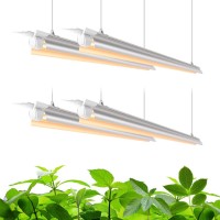 Barrina Full Spectrum Grow Light, 168W(4 X 42W, 1000W Equivalent), Grow Light Bulbs For Indoor Plants, 4Ft Led Grow Light, T8 Integrated Growing Lamp Fixture, 4-Pack