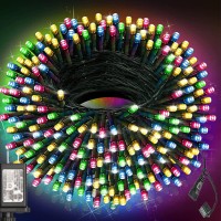 Haili 105Ft 300 Led Christmas Lights Outdoor Waterproof, 8 Mode Connectable String Lights For Christmas Tree, Wedding, Party, Patio, House Christmas Decoration(Multi-Colored)